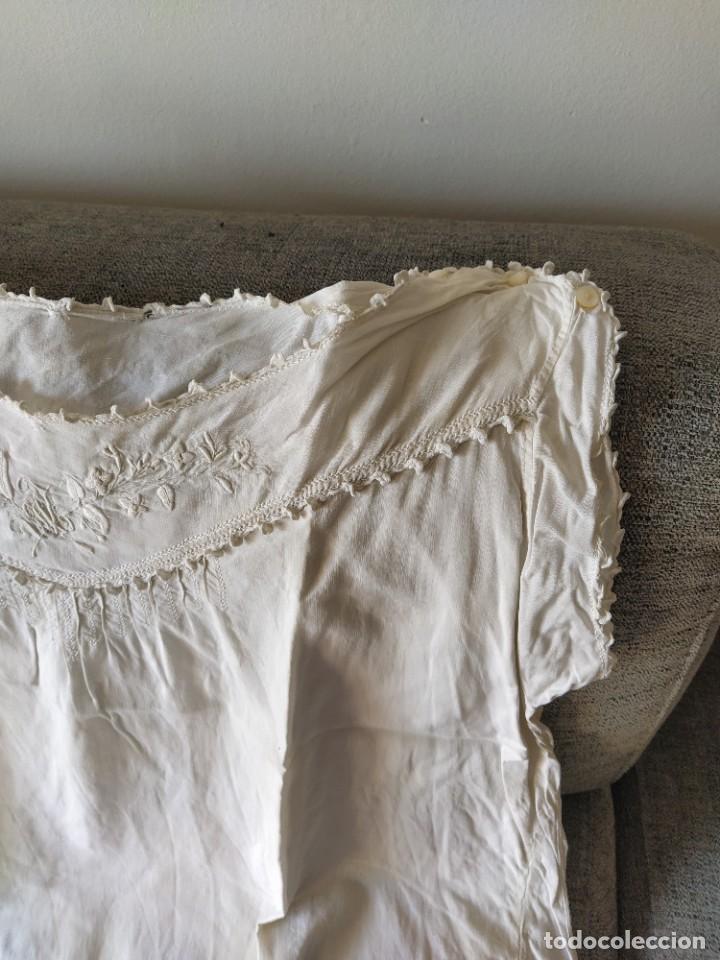 Antig&uuml;edades: Camis&oacute;n algod&oacute;n principios s. XX - Foto 2