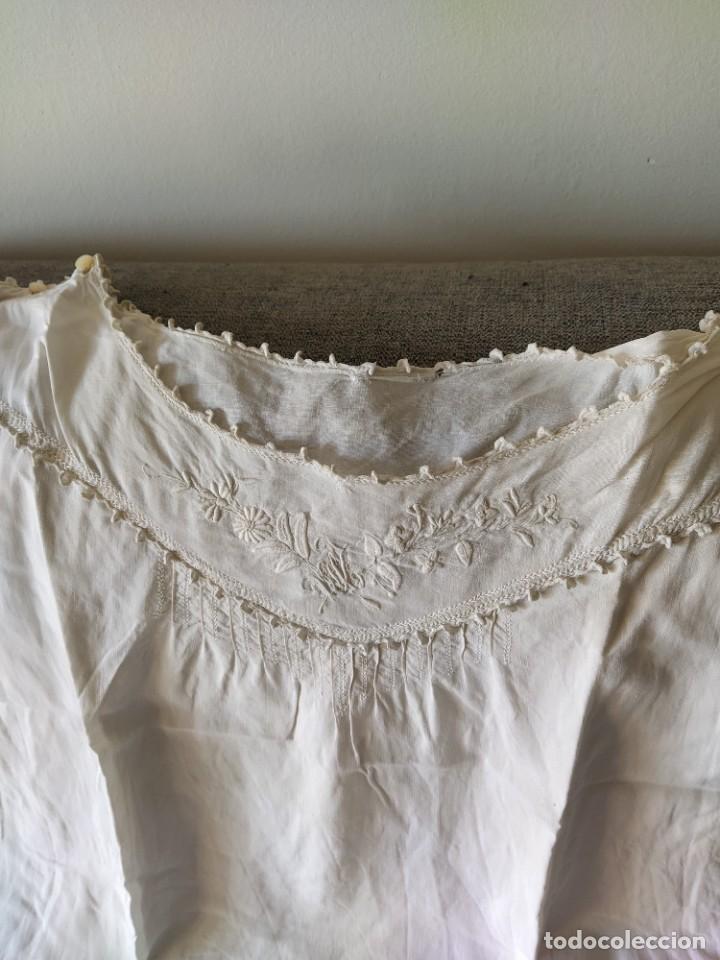 Antig&uuml;edades: Camis&oacute;n algod&oacute;n principios s. XX - Foto 3