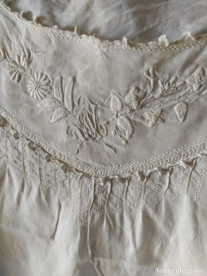 Antig&uuml;edades: Camis&oacute;n algod&oacute;n principios s. XX - Foto 4