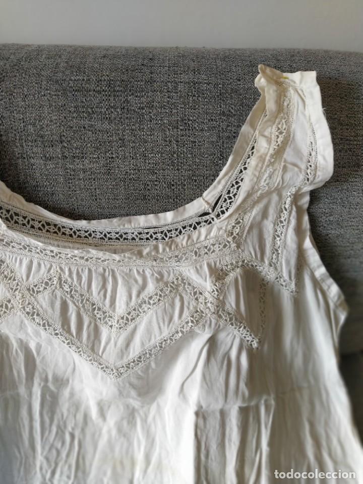 Antig&uuml;edades: Camis&oacute;n algod&oacute;n principios s. XX - Foto 1