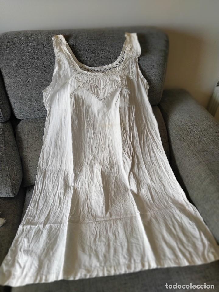 Antig&uuml;edades: Camis&oacute;n algod&oacute;n principios s. XX - Foto 2