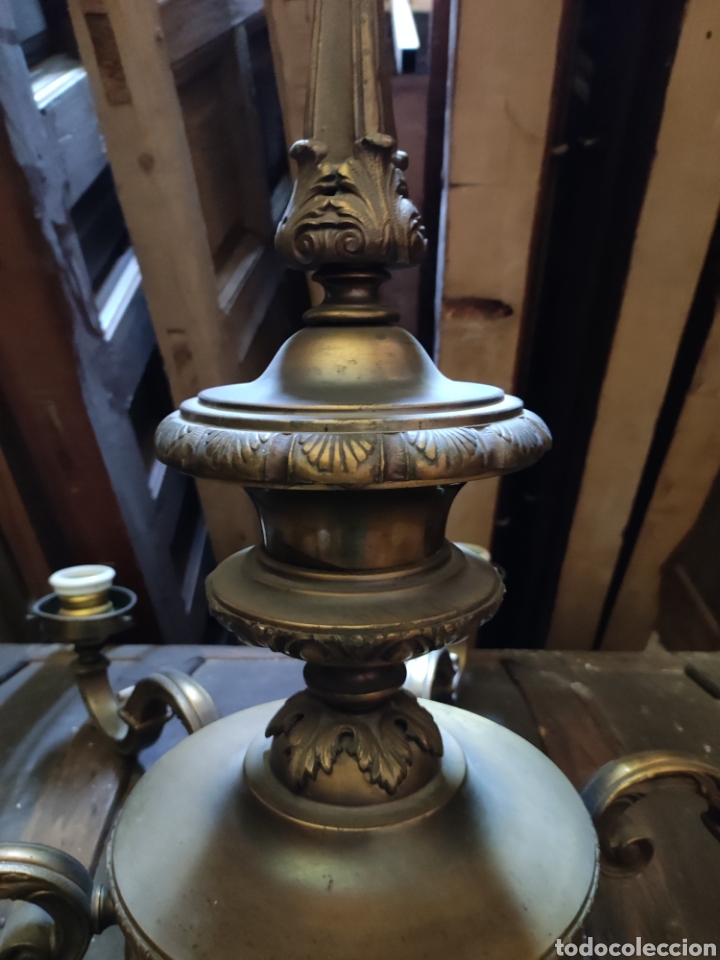 Antig&uuml;edades: Lampara de bronce - Foto 2