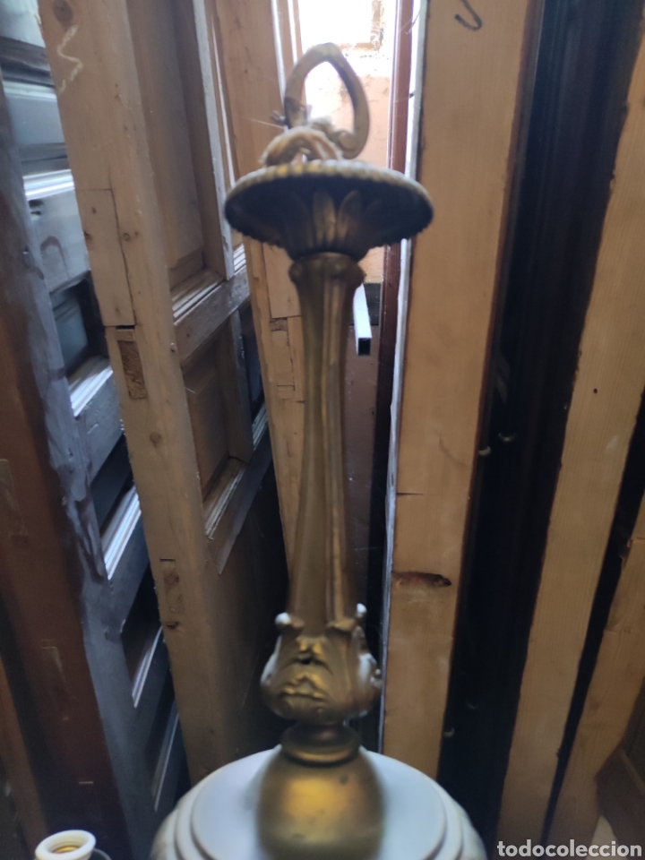 Antig&uuml;edades: Lampara de bronce - Foto 3