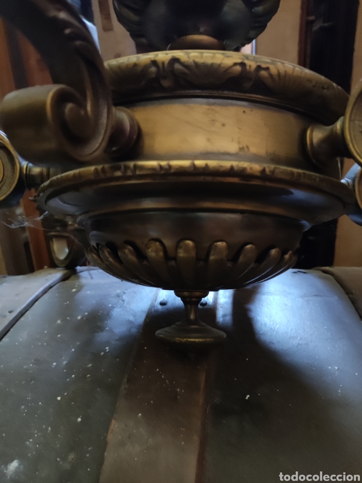 Antig&uuml;edades: Lampara de bronce - Foto 5
