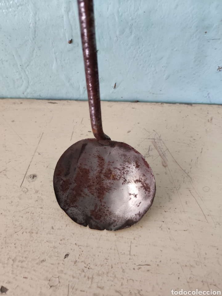 Antig&uuml;edades: Cuchara de servir forja - Foto 2