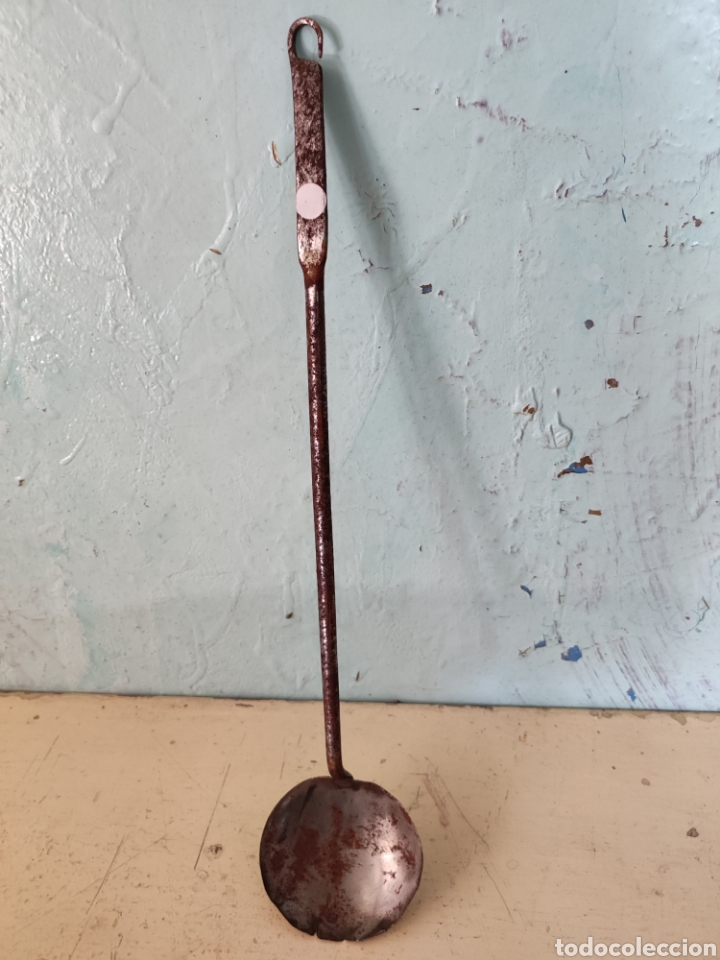 Antig&uuml;edades: Cuchara de servir forja - Foto 1