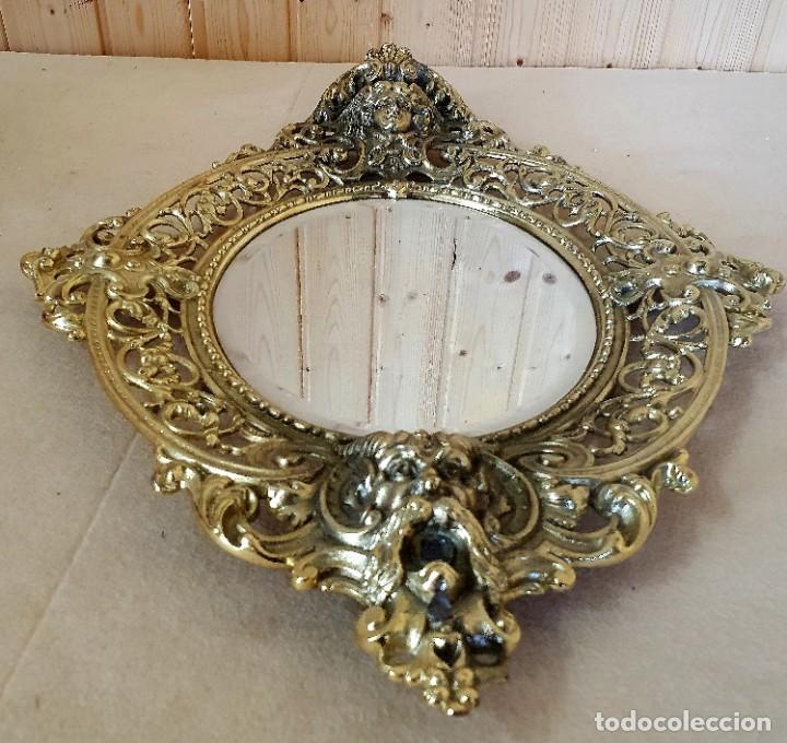 Antig&uuml;edades: ESPEJO ANTIGUO DE BRONCE - Foto 4