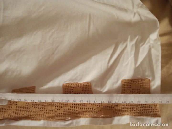 Antig&uuml;edades: ANTIGUO CAMIS&Oacute;N DE ALGOD&Oacute;N CON PUNTILLA TEJIDA - Foto 6