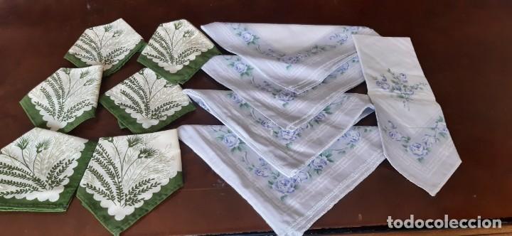 Antig&uuml;edades: LOTE DE 11 SERVILLETAS ESTAMPADAS SIN ESTRENAR. - Foto 1