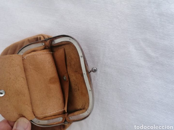 Antig&uuml;edades: Monedero de piel antiguo - Foto 4