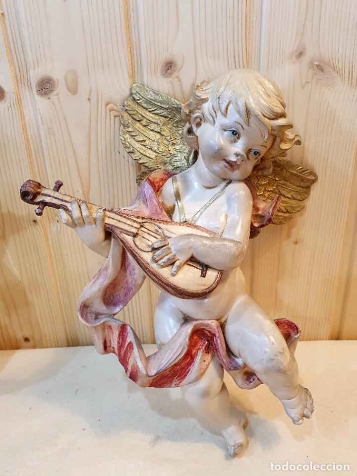 Antig&uuml;edades: PAREJA DE ANGELITOS MUSICOS - Foto 2
