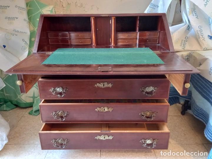 Antig&uuml;edades: Bur&oacute; escritorio antiguo de caoba - Foto 4