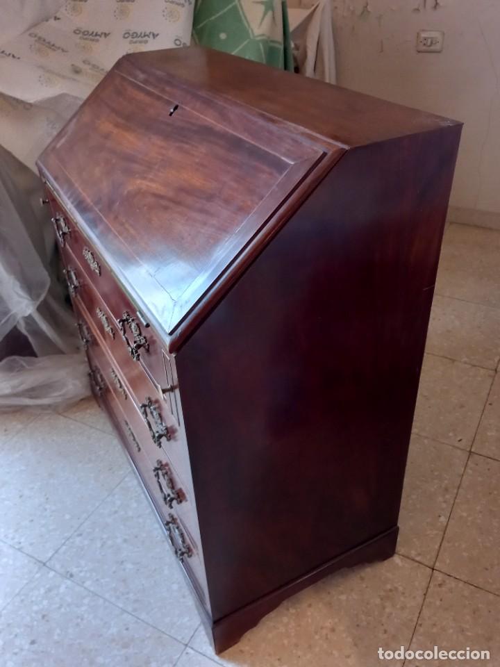 Antig&uuml;edades: Bur&oacute; escritorio antiguo de caoba - Foto 6