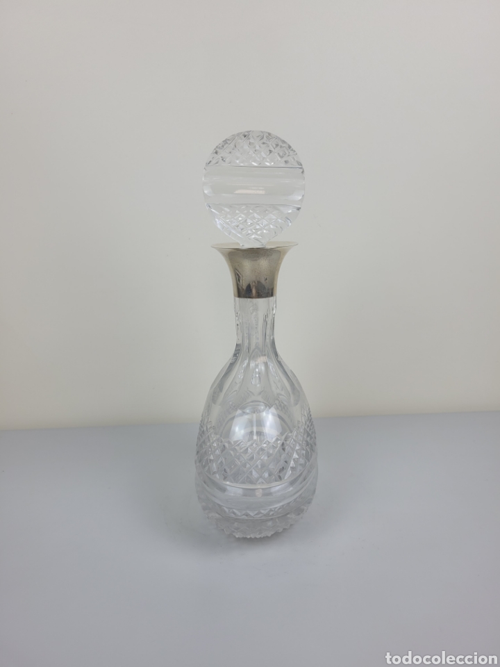 Antig&uuml;edades: Licorera de cristal Tallado y Plata - Foto 3