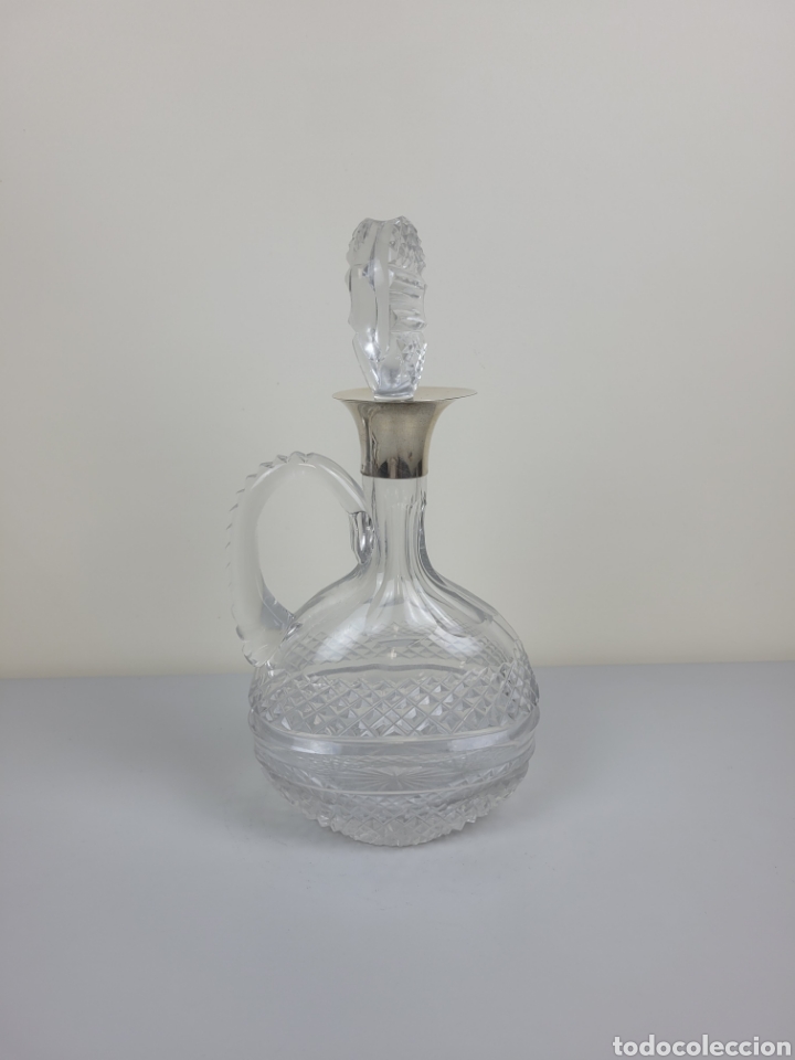 Antig&uuml;edades: Licorera de cristal Tallado y Plata - Foto 4