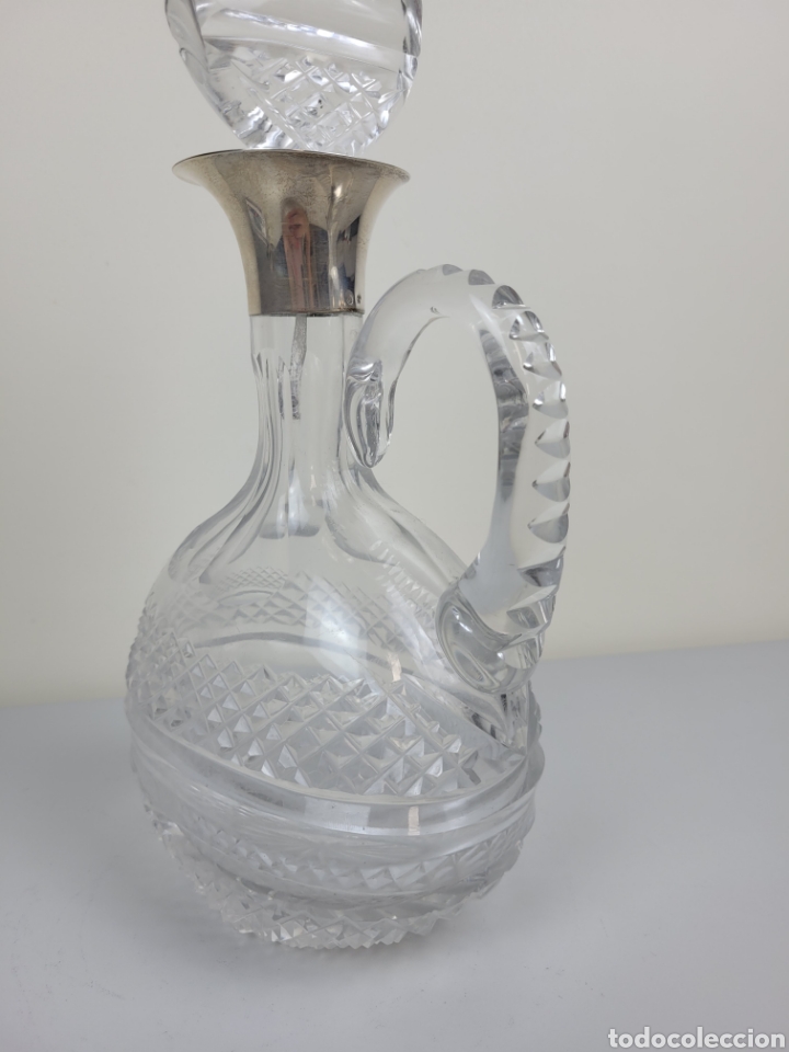 Antig&uuml;edades: Licorera de cristal Tallado y Plata - Foto 6