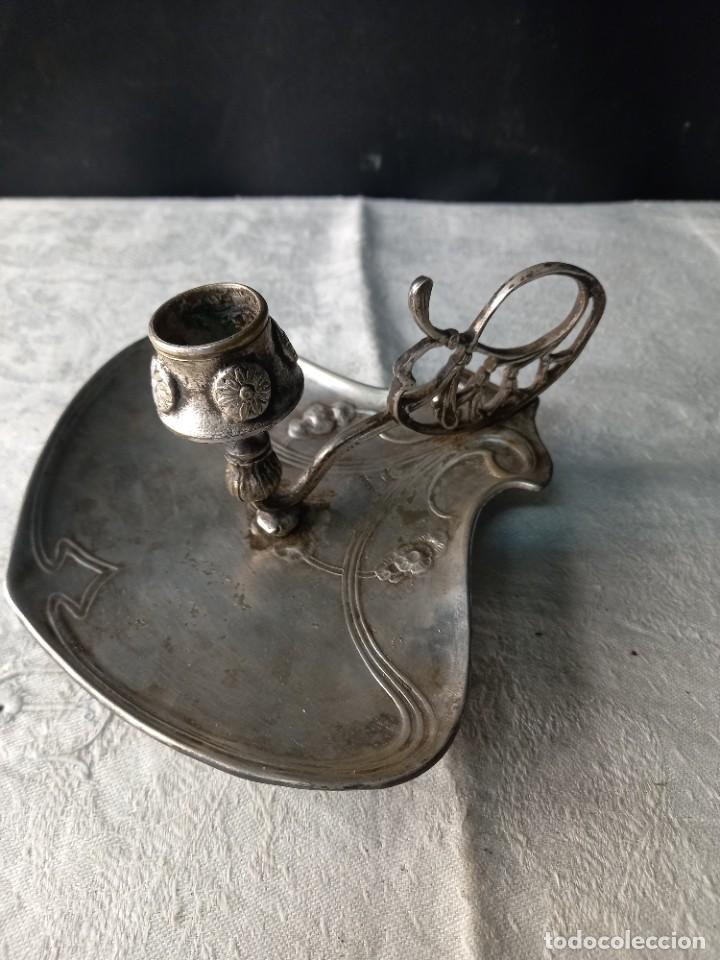 Antig&uuml;edades: ESPALMATORIA MODERNISTA PLATA. - Foto 1