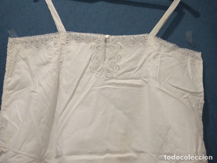Antig&uuml;edades: ANTIGUO CAMIS&Oacute;N DE ALGOD&Oacute;N CON PUNTILLA - Foto 5