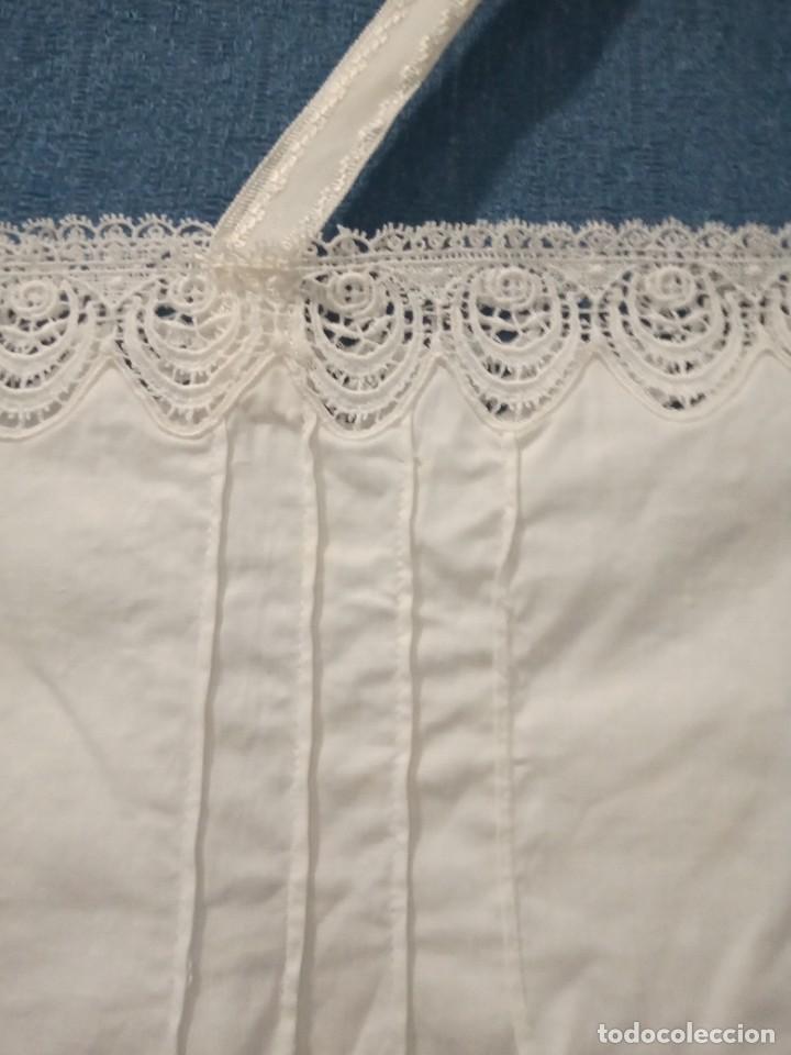 Antig&uuml;edades: ANTIGUO CAMIS&Oacute;N DE ALGOD&Oacute;N CON PUNTILLA - Foto 6