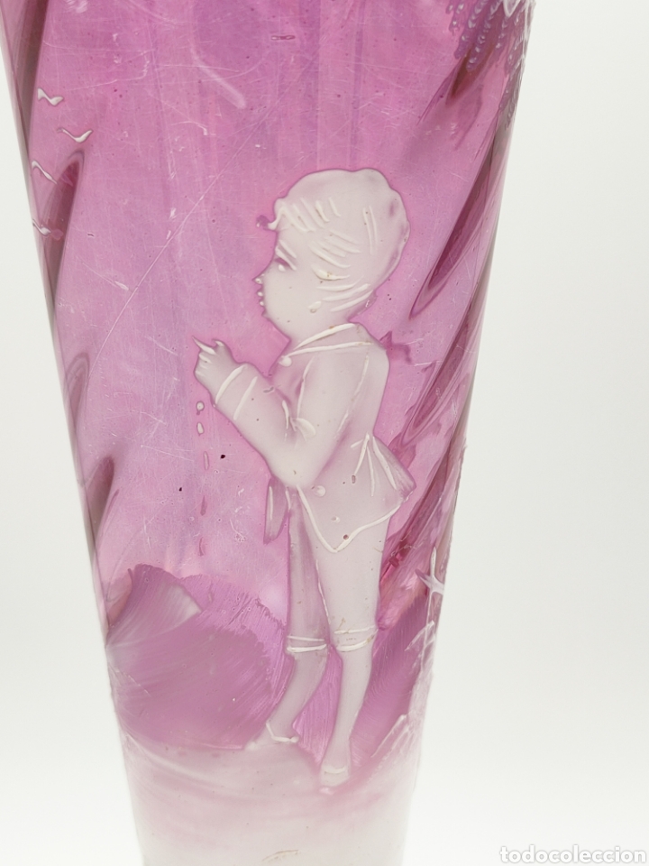Antig&uuml;edades: Vaso cristal MARY GREGORY - Foto 5