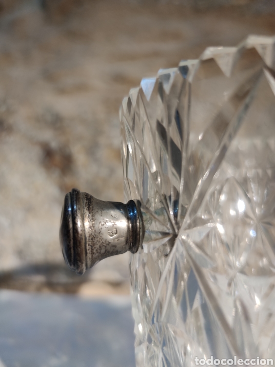 Antig&uuml;edades: Cubitera en Cristal de Bohemia y plata - Foto 5