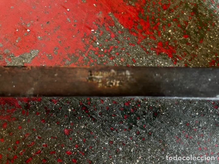 Antig&uuml;edades: Cuchar&oacute;n de cobre. Realizado en Par&iacute;s. - Foto 4