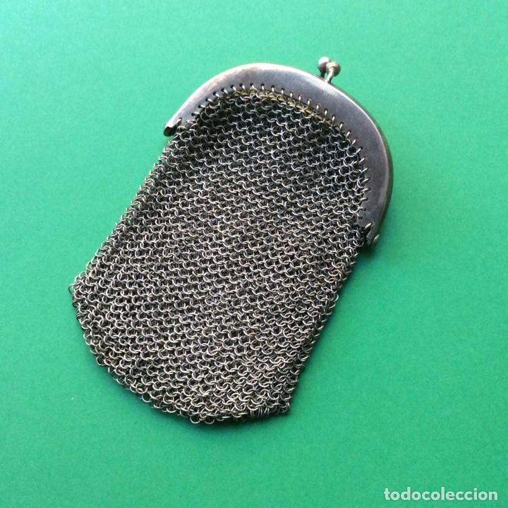 Antig&uuml;edades: BOLSO DE MANO EN MALLA CON DOS COMPARTIMENTO - Foto 2