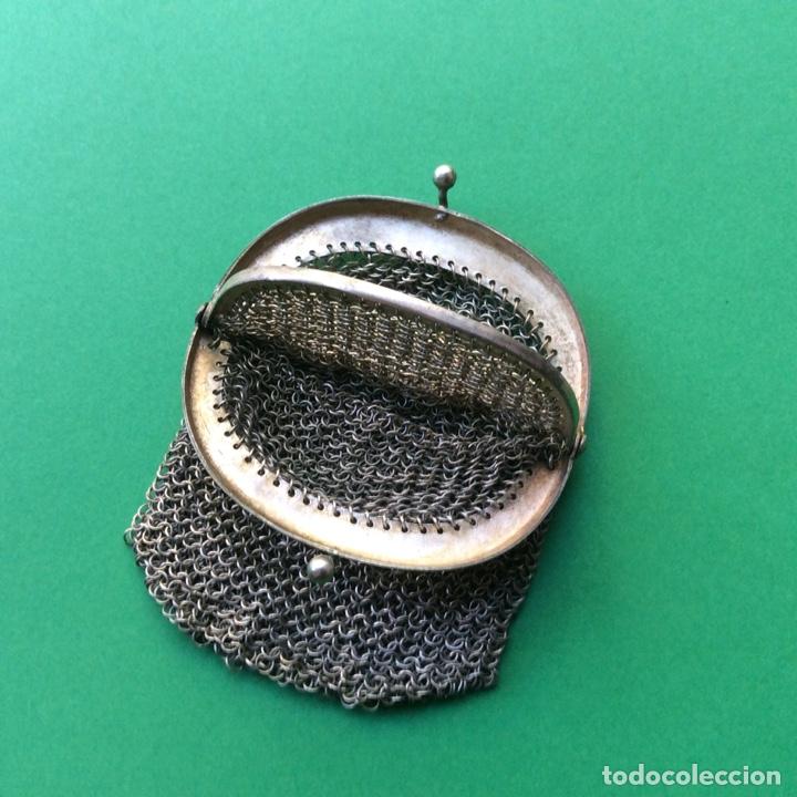 Antig&uuml;edades: BOLSO DE MANO EN MALLA CON DOS COMPARTIMENTO - Foto 3
