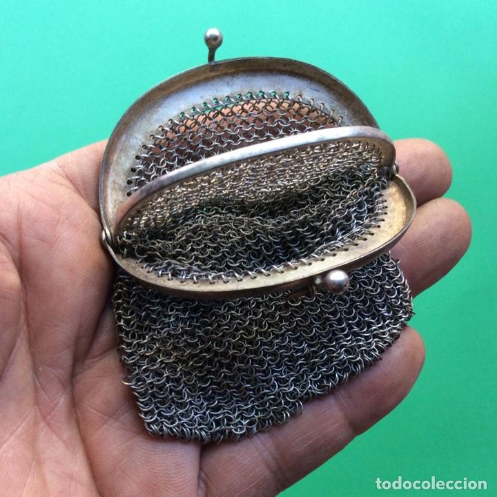Antig&uuml;edades: BOLSO DE MANO EN MALLA CON DOS COMPARTIMENTO - Foto 4