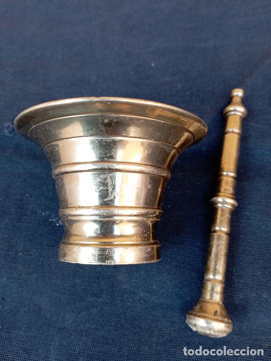 Antig&uuml;edades: Almirez mortero en bronce original pieza de coleccion. - Foto 2