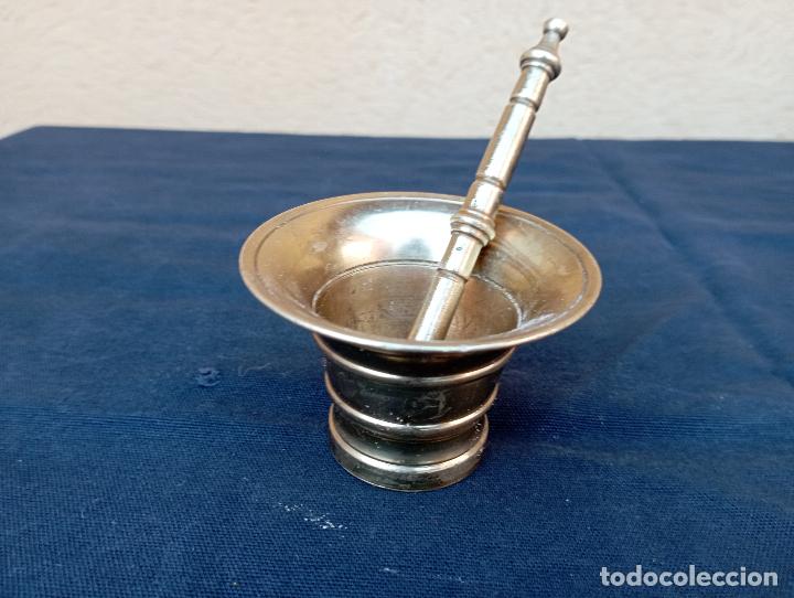 Antig&uuml;edades: Almirez mortero en bronce original pieza de coleccion. - Foto 1