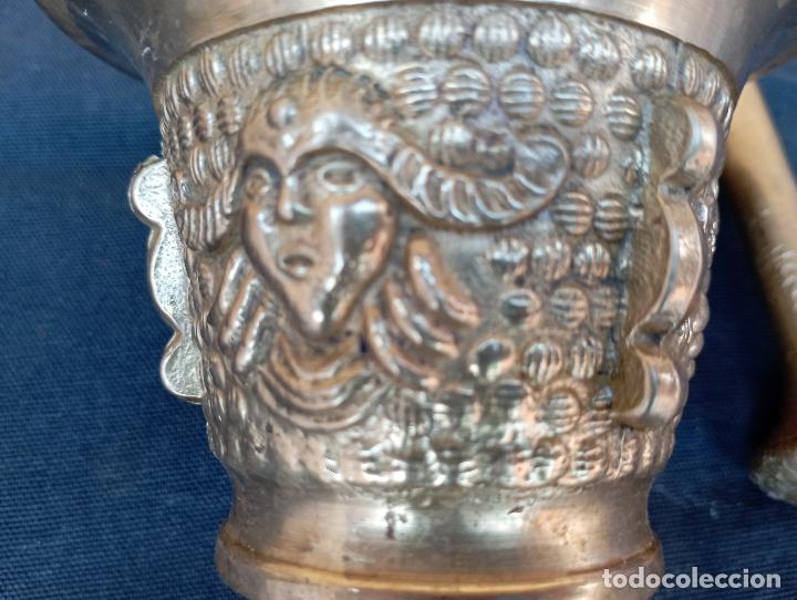 Antig&uuml;edades: Almirez mortero en bronce original pieza de coleccion. - Foto 2