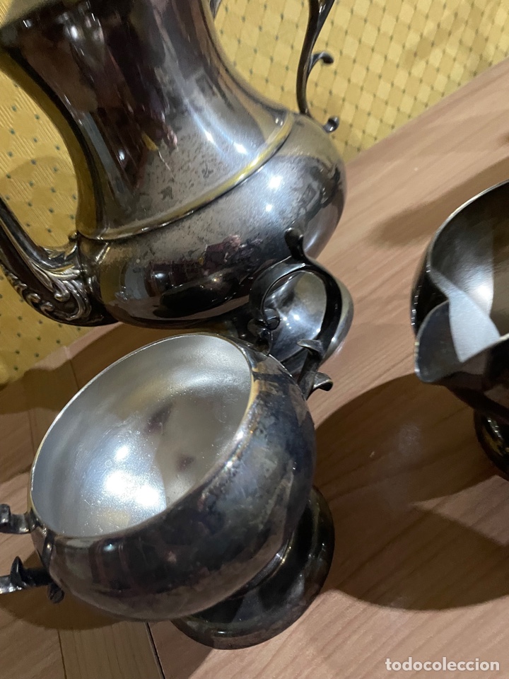Antig&uuml;edades: Juego te caf&eacute; alpaca - Foto 4