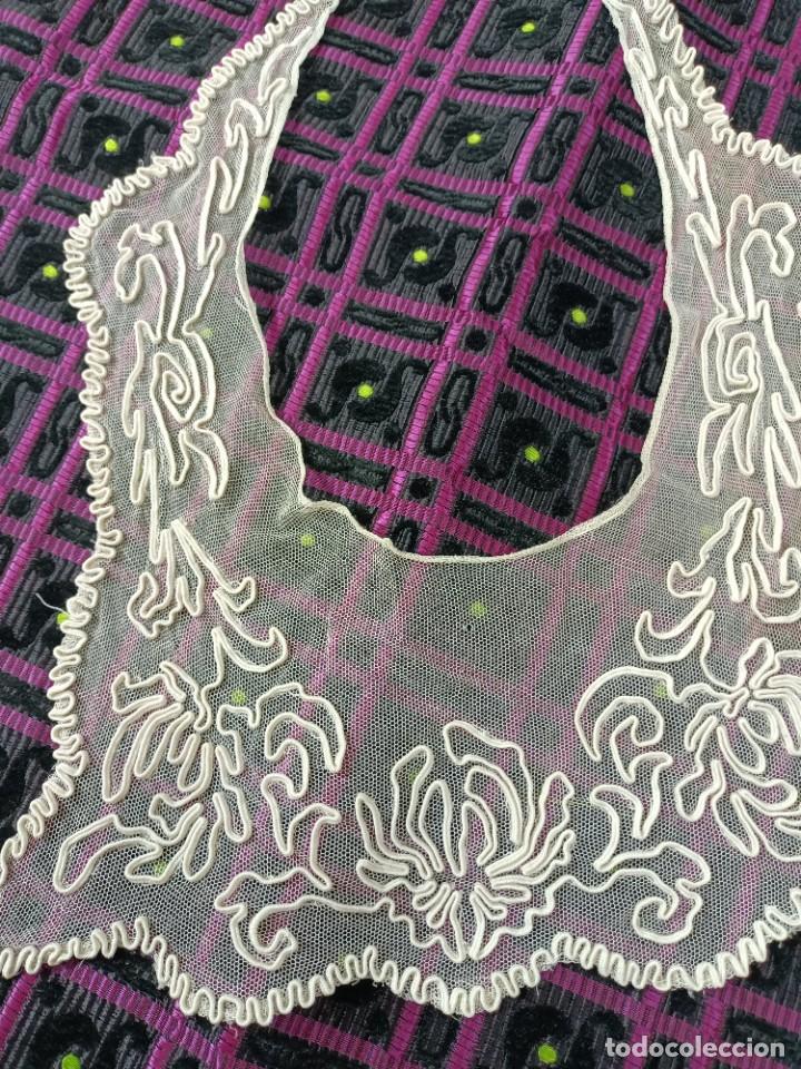 Antig&uuml;edades: CUELLO DE TUL BORDADO - Foto 2