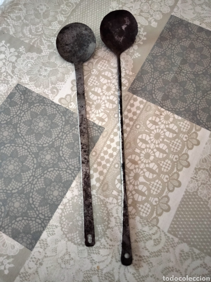 Antig&uuml;edades: Antiguos cucharones paletas - Foto 1