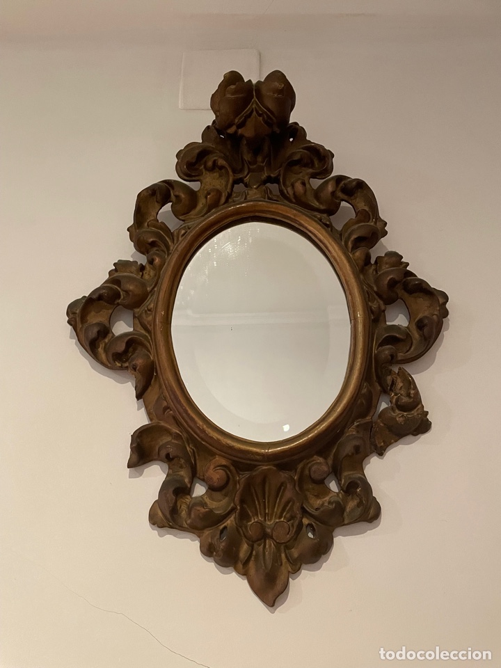 Antig&uuml;edades: Cornucopia 50cm tallada madera - Foto 1