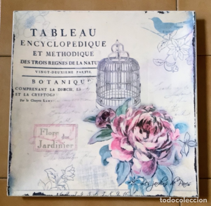 Antig&uuml;edades: Fuente cuadrangular con motivos bot&aacute;nicos Vintage - Foto 1