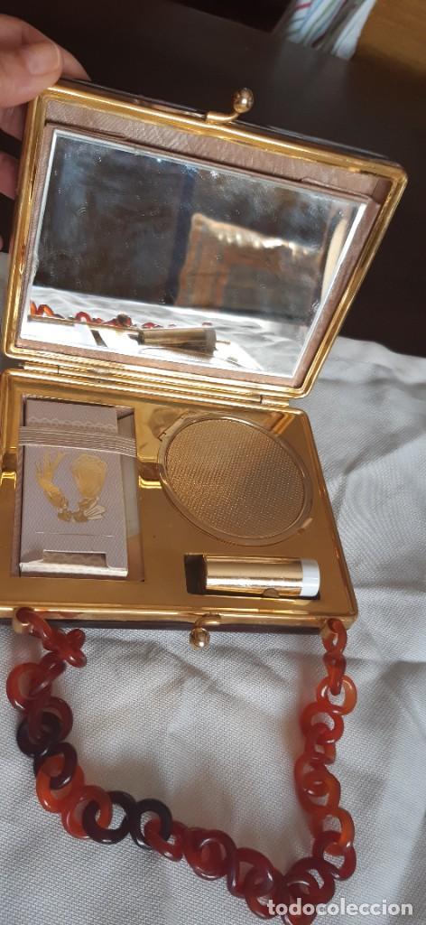 Antig&uuml;edades: ANTIGUO BOLSO DE MAQUILLAJE. - Foto 4