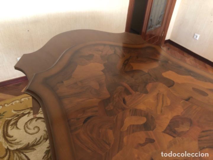 Antig&uuml;edades: Mesa tallada extensible - Foto 8