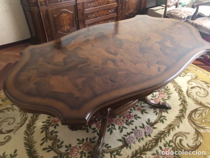 Antig&uuml;edades: Mesa tallada extensible - Foto 6