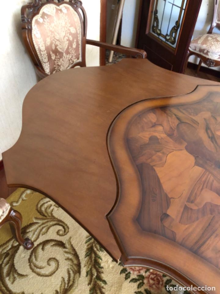 Antig&uuml;edades: Mesa tallada extensible - Foto 10