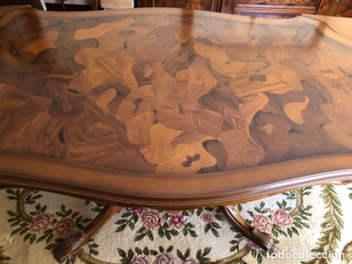 Antig&uuml;edades: Mesa tallada extensible - Foto 11