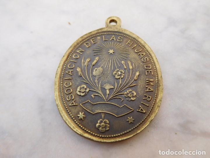 Antig&uuml;edades: Medalla antigua de bronce Inmaculada Concepci&oacute;n - Foto 5