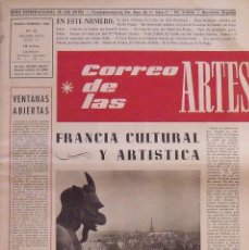 Antigüedades: CORREO DE LAS ARTES 23. ENERO-FEBRERO 1960. FRANCIA CULTURAL Y ARTÍSTICA. BARCELONA. 45X32 CM.. Lote 356967440