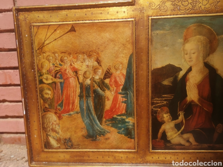 Antig&uuml;edades: Antiguo triptico Religioso( 1 m x 0,48 m) - Foto 4