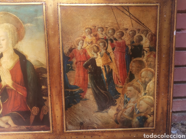 Antig&uuml;edades: Antiguo triptico Religioso( 1 m x 0,48 m) - Foto 5