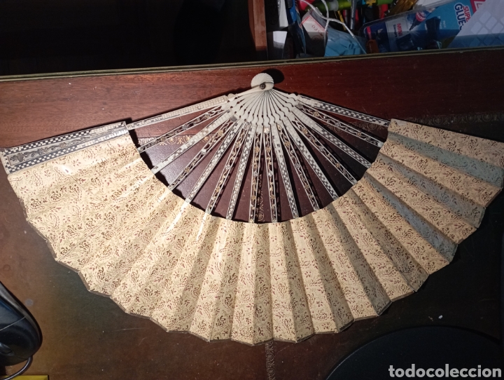 Antig&uuml;edades: abanico XIX varillas marfil - Foto 10