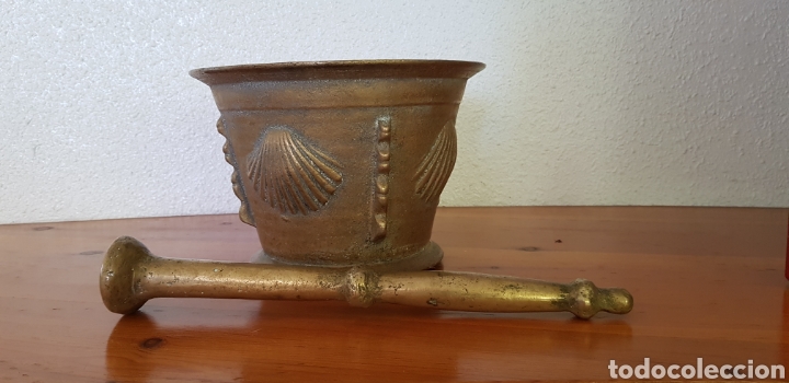 Antig&uuml;edades: Gran mortero de bronce - Foto 2