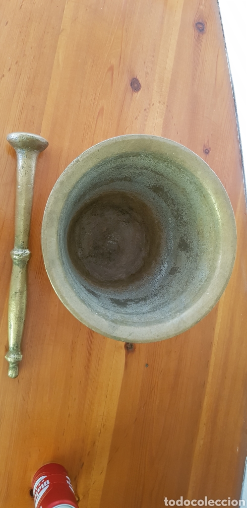 Antig&uuml;edades: Gran mortero de bronce - Foto 3