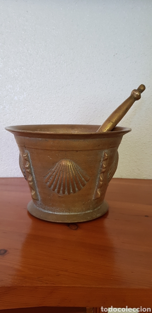 Antig&uuml;edades: Gran mortero de bronce - Foto 5